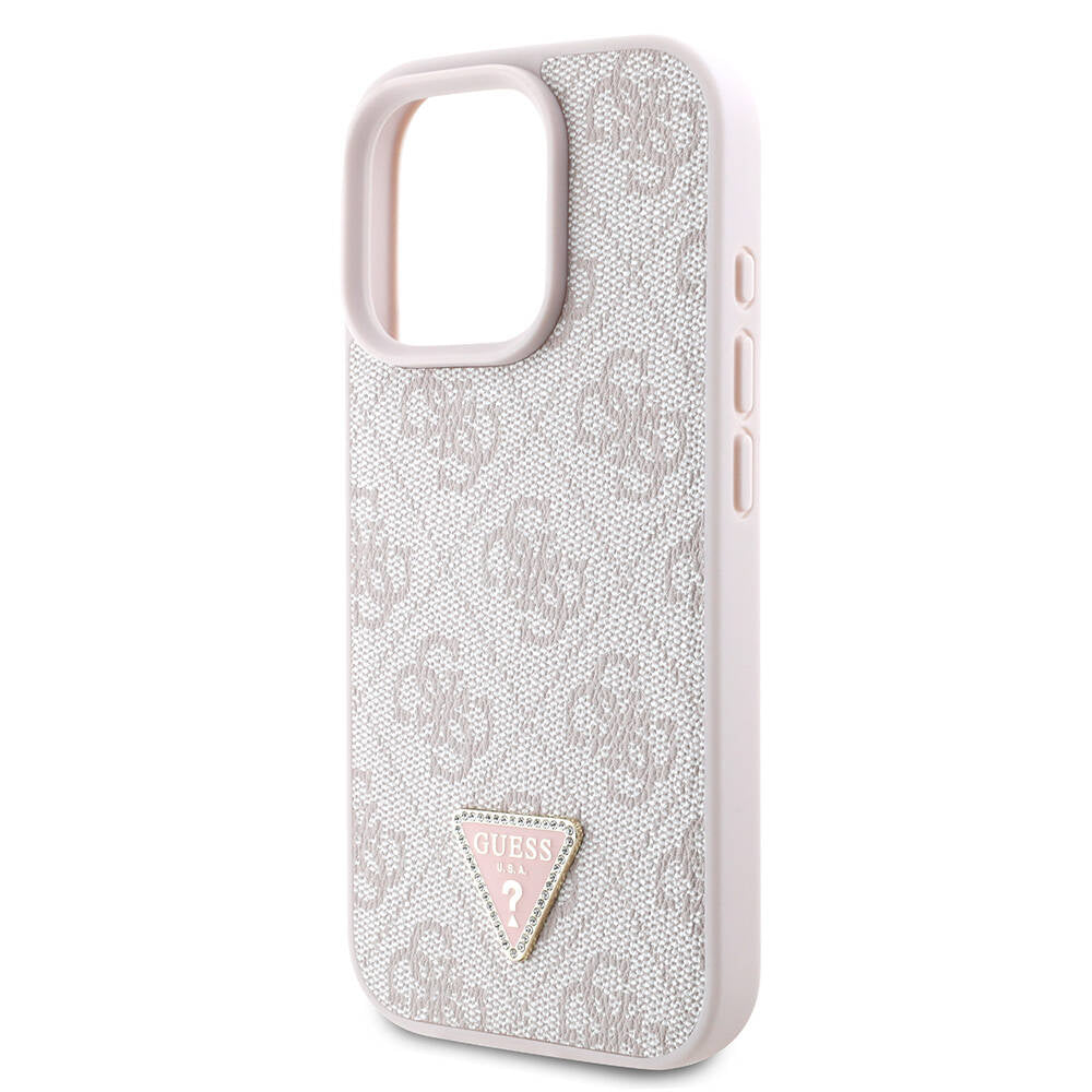 Guess iPhone 16 Pro Orjinal Lisanslı PU Deri Taşlı Metal Üçgen Logolu Çapraz Vücut Askılı 4G Desenli Telefon Kılıfı - 14 Guess iPhone 16 Pro Orjinal Lisanslı PU Deri Taşlı Metal Üçgen Logolu Çapraz Vücut Askılı 4G Desenli Telefon Kılıfı - 14